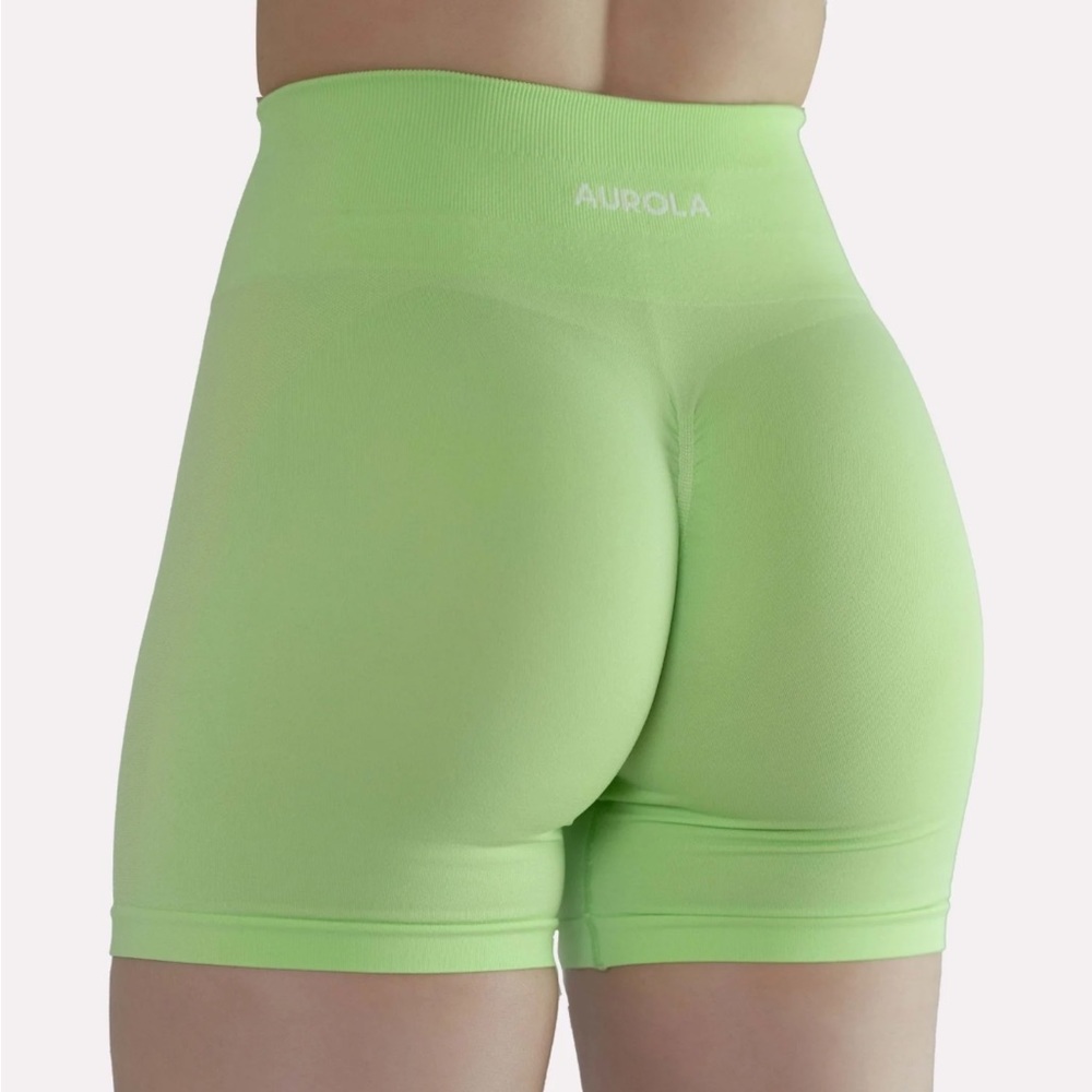 Lime Green Aurola Brand Gym Shorts Size Small